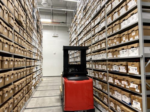 Banker Box Fork Lift