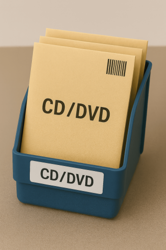 Plastic Bin CD_DVD Storage 