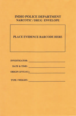 Drug Storage Envelope