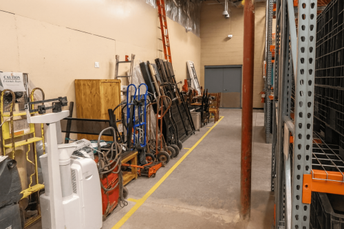 Industrial Warehouse Storage Aisle