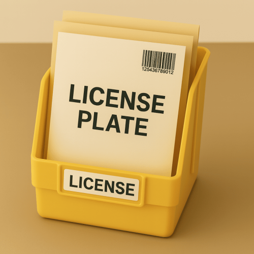 License Plate Storage 1