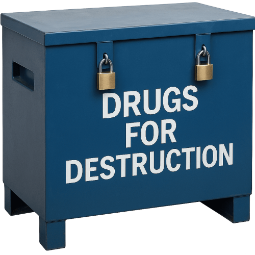 Metal Container for Destruction